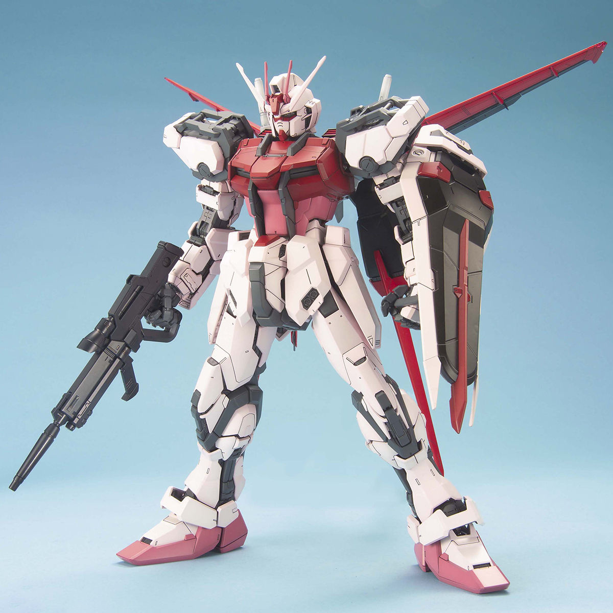 Gundam 1/60 PG Seed MBF-02+AQM/E-X01 Aile Strike Rouge + FX-550 Skygrasper Model Kit