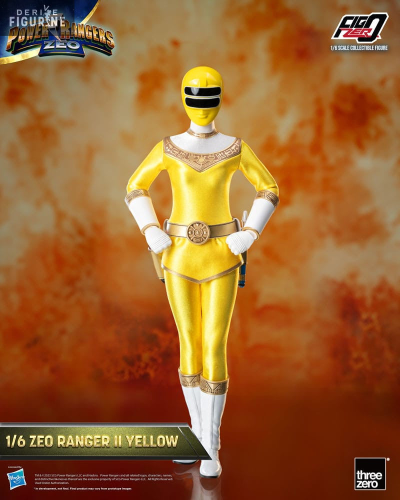 ThreeZero FigZero 1/6 Power Rangers Zeo Ranger II Yellow Scale Action Figure