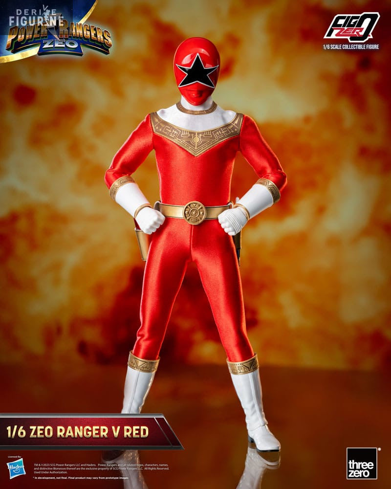 ThreeZero FigZero 1/6 Power Rangers Zeo Ranger V Red Scale Action Figure