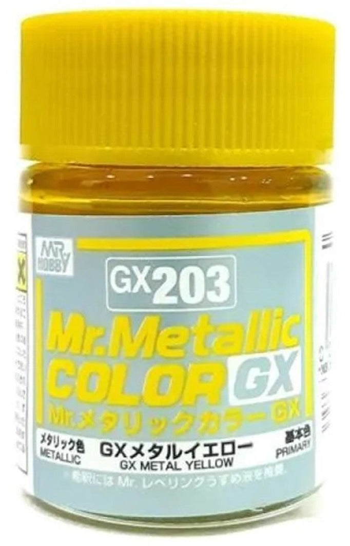 Mr. Hobby Mr. Color GX GX203 Metallic Yellow 18ml Bottle