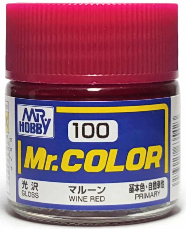 Mr. Hobby Mr. Color C100 Gloss Wine Red 10ml Bottle