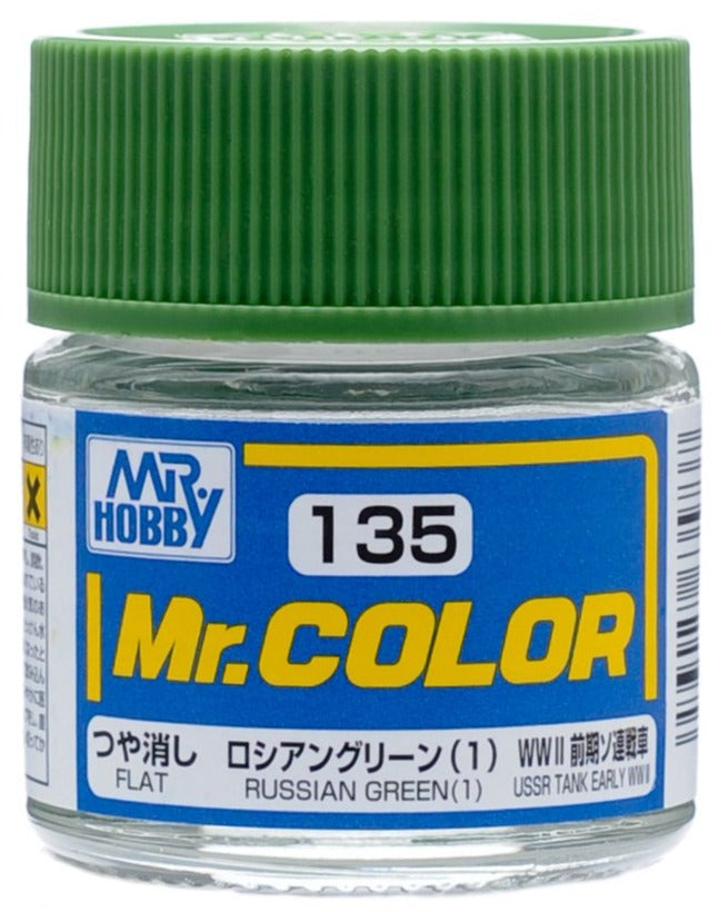 Mr. Hobby Mr. Color C135 Flat Russian Green (1) 10ml Bottle