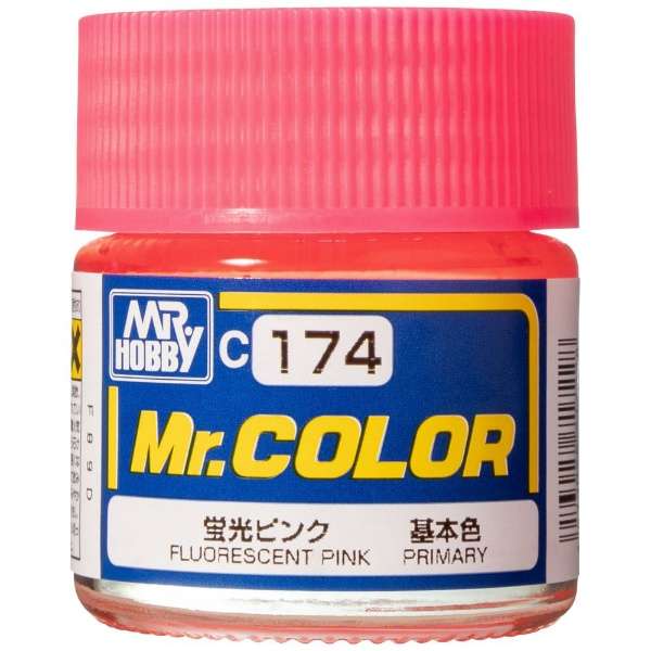 Mr. Hobby Mr. Color C174 Semi Gloss Fluorescent Pink 10ml Bottle