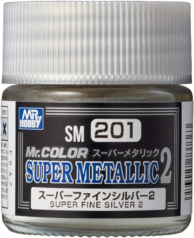 Mr. Hobby Mr. Color Super Metallic SM201 Super Fine Silver 2 10ml Bottle