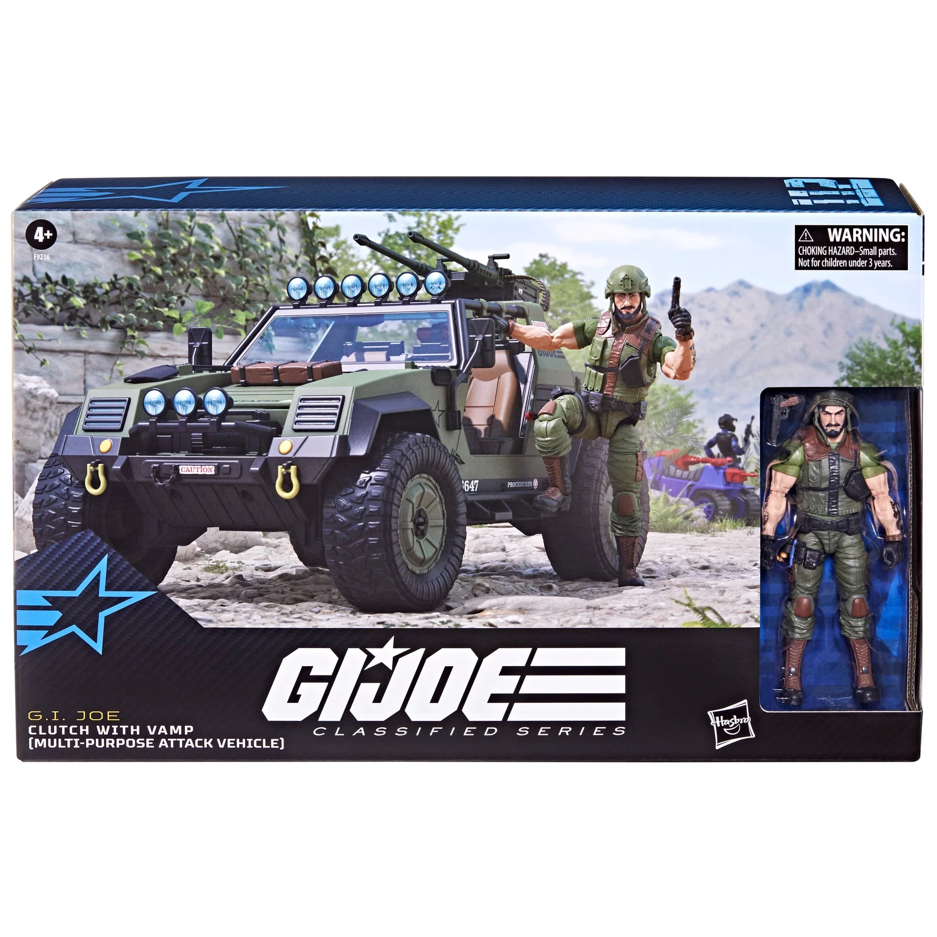 Hasbro G.I. Joe Classified Series #112 Clutch with VAMP (Multi-Purpose Attack Vehicle) Vehicle and Action Figure