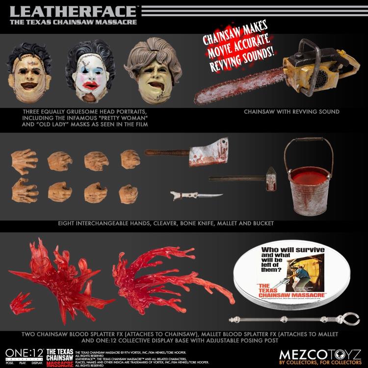 Mezco Toyz ONE:12 Collective The Texas Chainsaw Massacre Deluxe Leatherface Action Figure
