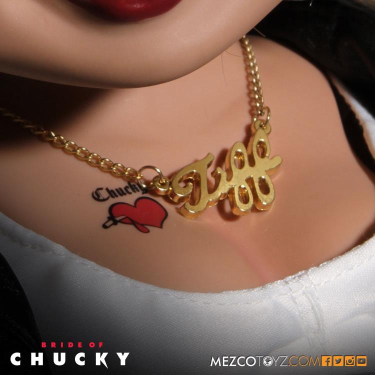 Mezco Toyz Designer Series Bride of Chucky Mega Scale Talking Tiffany Action Figure