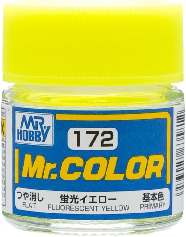 Mr. Hobby Mr. Color C172 Semi Gloss Fluorescent Yellow 10ml Bottle