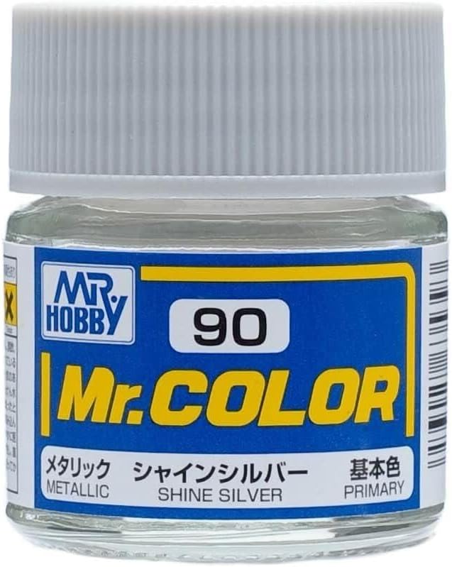 Mr. Hobby Mr. Color C90 Metallic Shine Silver 10ml Bottle