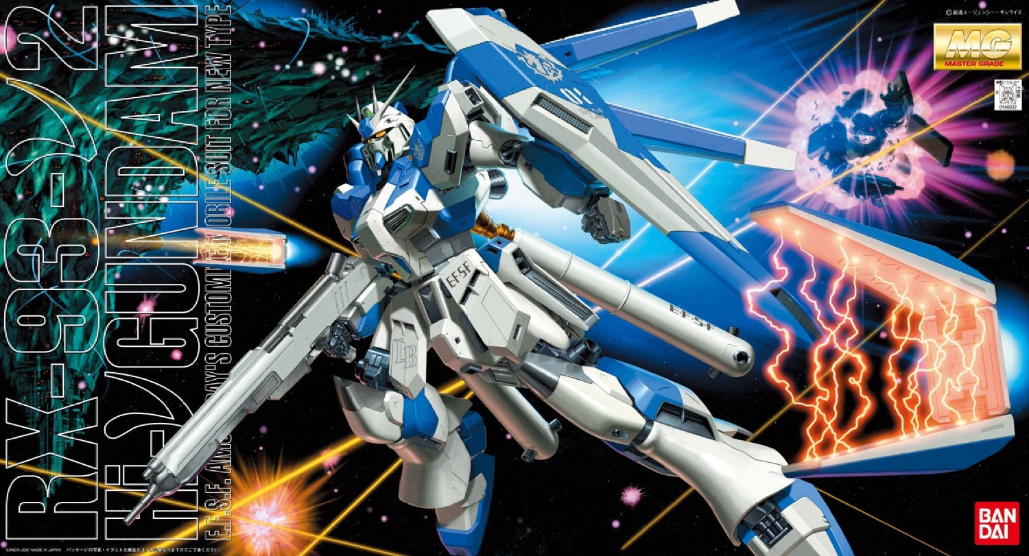 Gundam 1/100 MG Char's Counterattack MG RX-93-V2 Hi-V Gundam Model Kit
