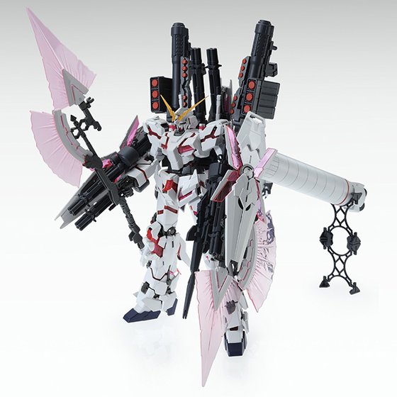 Gundam 1/100 MG RX-0 Full Armor Unicorn Gundam Red Color Ver Unicorn Model Kit Exclusive