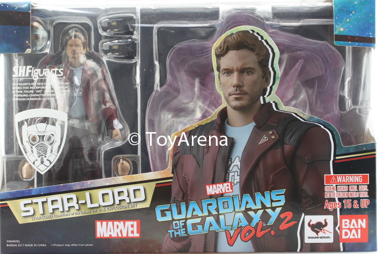 S.H. Figuarts Marvel Star Lord (Star-Lord) & Explosion Guardians Of The Galaxy Vol. 2 Action Figure