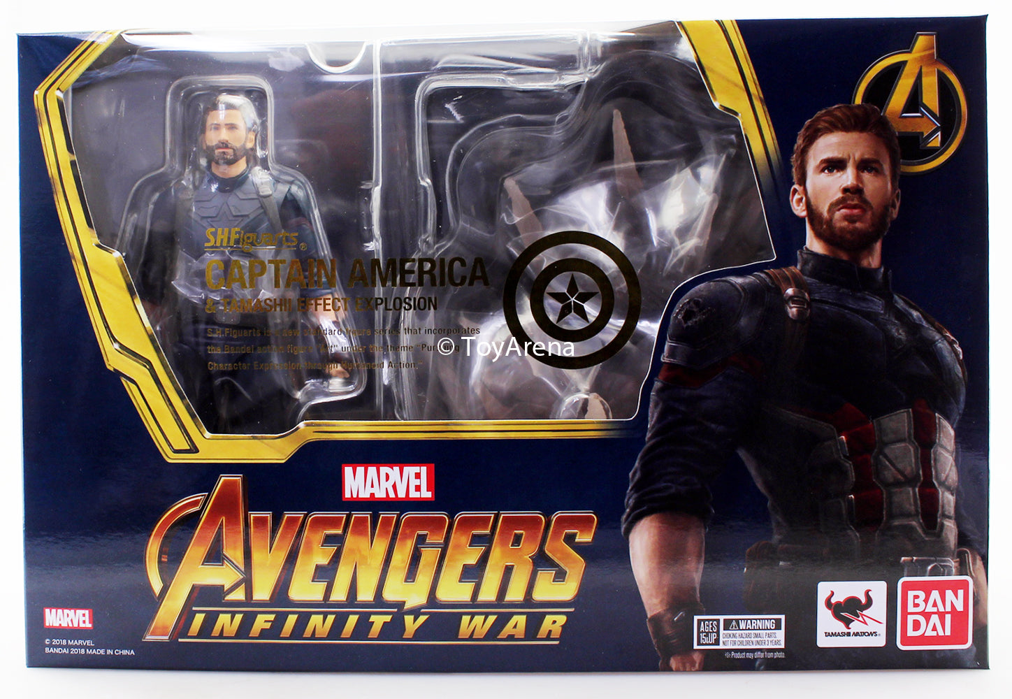 S.H. Figuarts Marvel Captain America Avengers Infinity Wars and Tamashii Explosion Effect