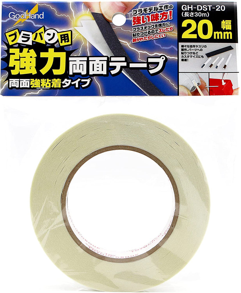 God Hand Godhand GH-DST-20 20mm Double-Stick Tape For Plastic