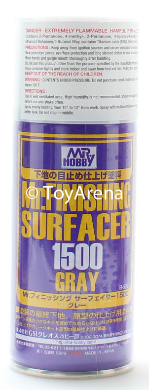 Mr. Hobby Mr. Finishing Surfacer 1500 Gray Spray 170ml B527 B-527 Model Kit