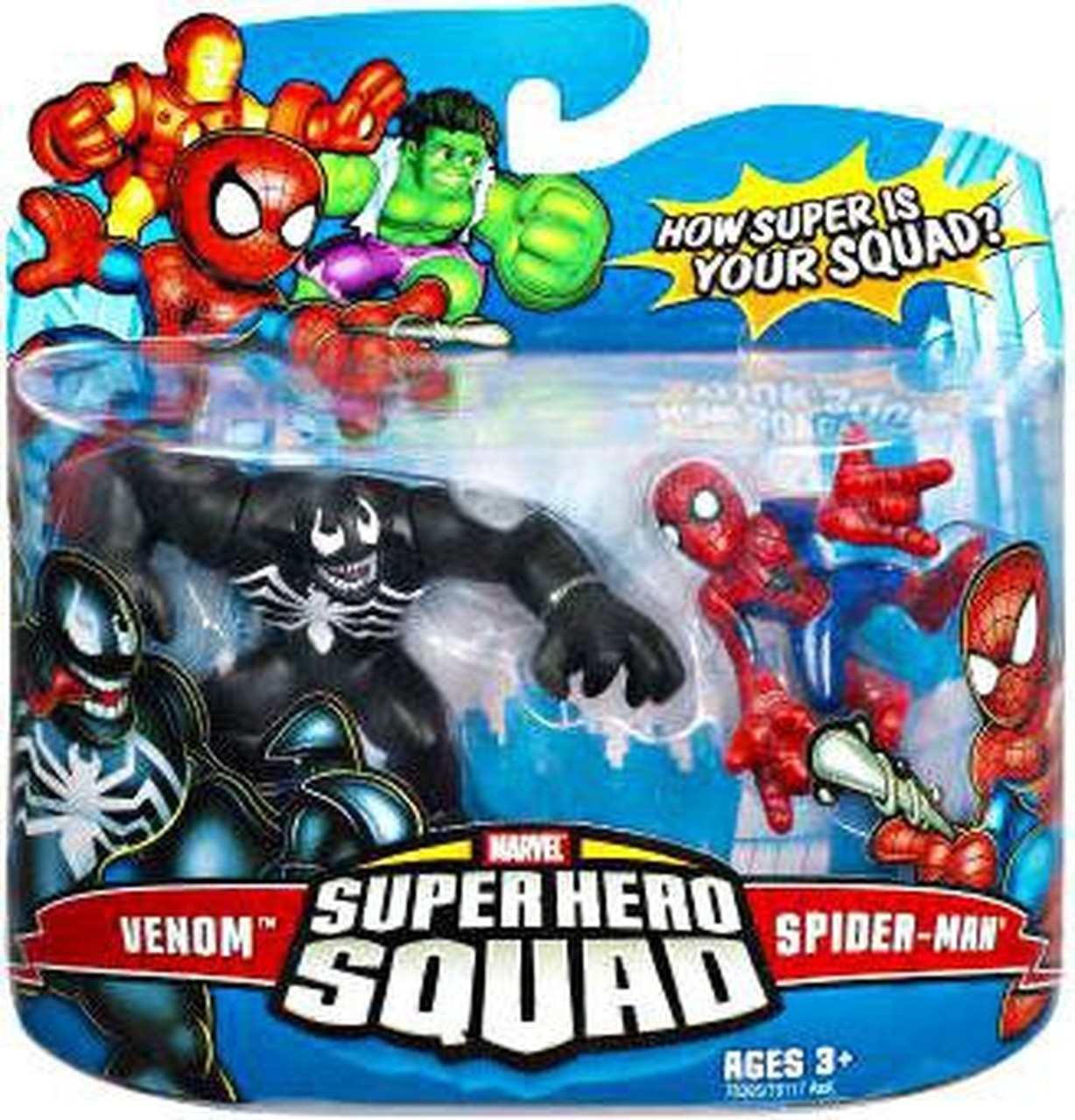 Marvel Superhero Squad Series 7 Venom and Spiderman Action Figure 2 pack 1