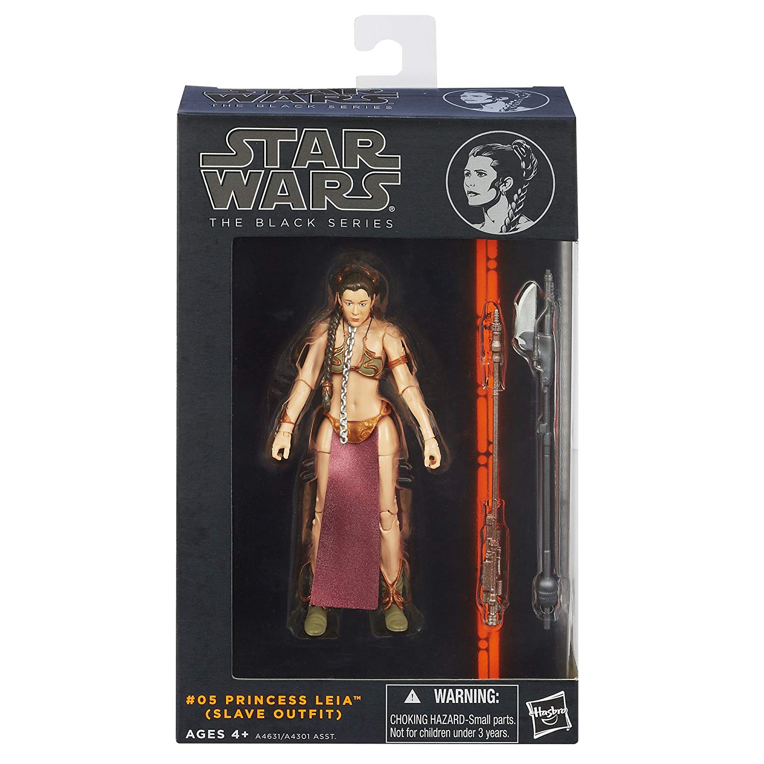 Star Wars Black Series Slave Leia (Orange Line) Action Figure 1