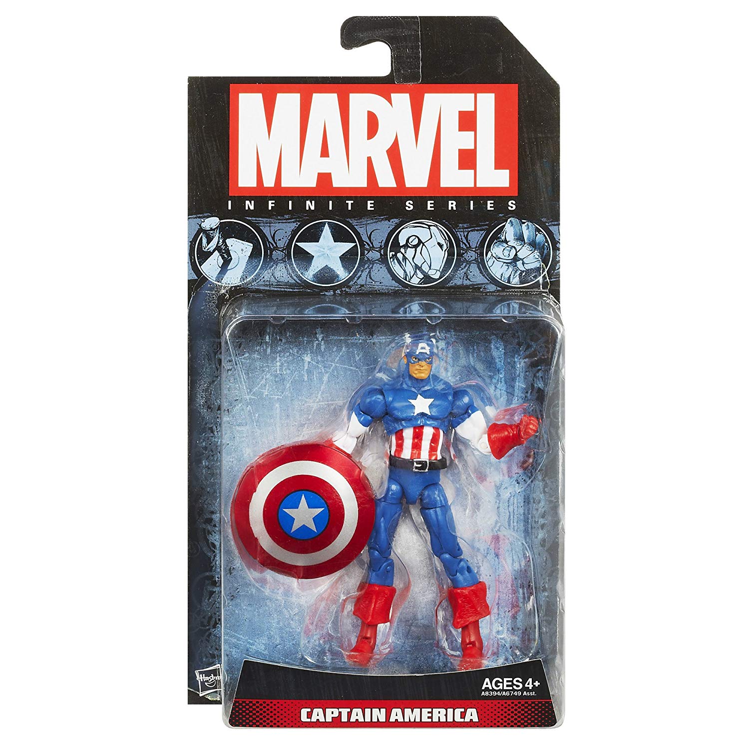 Marvel Infinite Series Captain America inch Action Figure (Shelfwear)