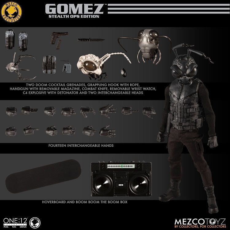 Mezco Toyz ONE:12 Gomez Stealth Ops Edition Action Figure