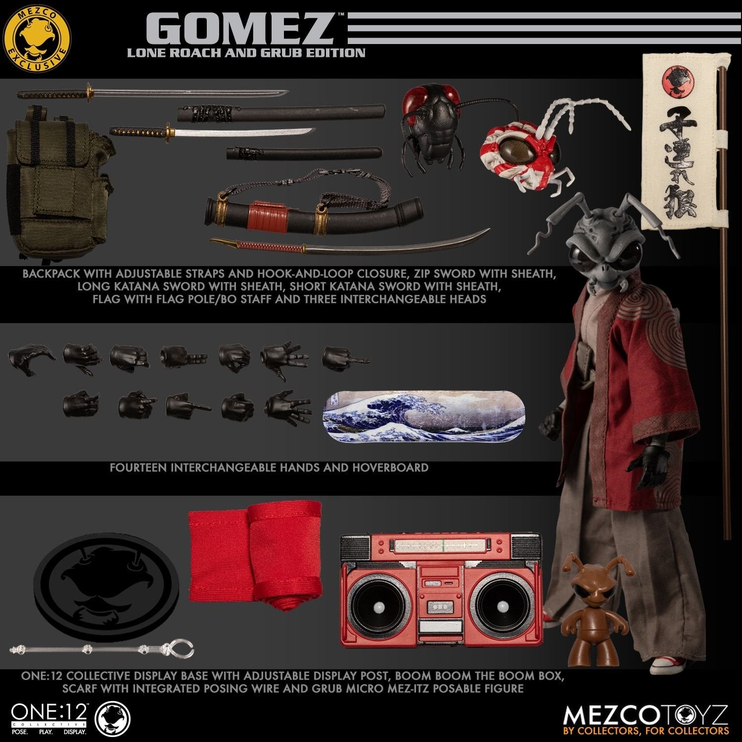 Mezco Toyz ONE:12 Collective: Gomez Lone Roach & Grub Fall Exclusive Action Figure