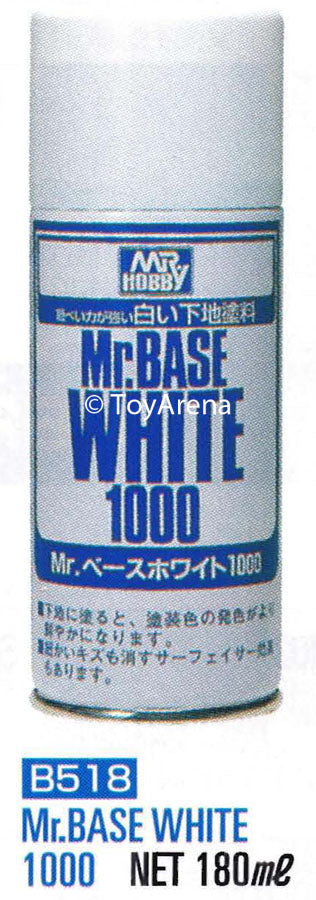 Mr. Hobby Mr. Base White 1000 Spray 180ml B518 B-518 Model Kit