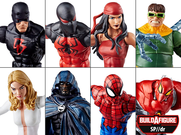 Marvel Legends Spiderman Wave 8 set of 7 BAF Sp//dr Action Figures 1