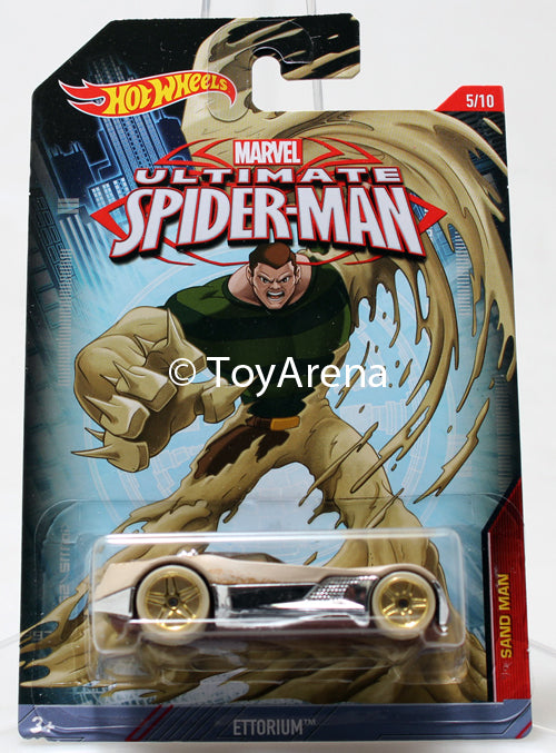 Hot Wheels Marvel Ultimate Spider-Man 2015 Ettorium 1/64 Rare Die-Cast