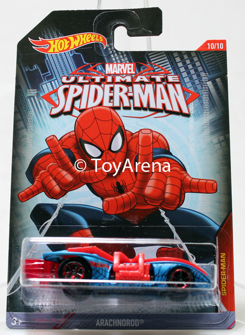 Hot Wheels Marvel Ultimate Spider-Man 2015 Arachnorod 1/64 Rare Die-Cast