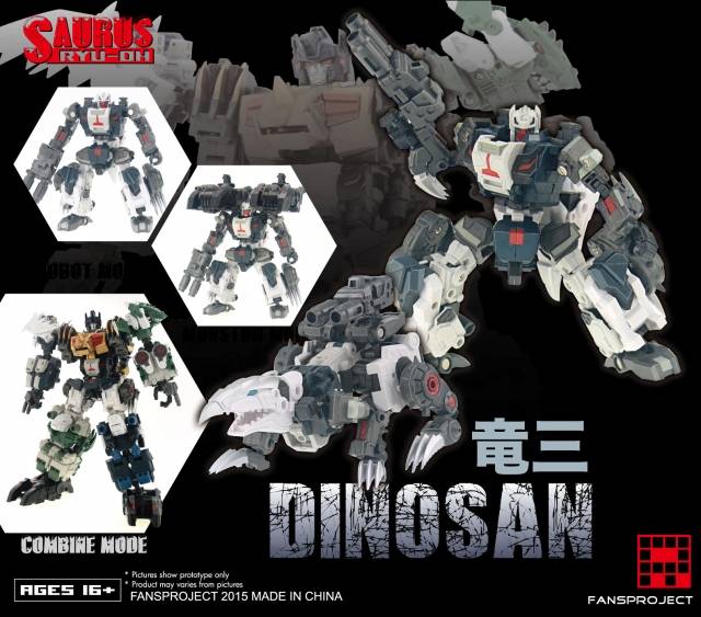 Fansproject Combiner Ryu-Oh Dinosan (Gairyu)