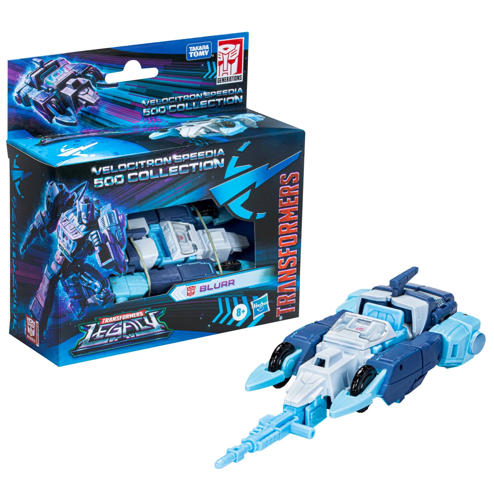 Transformers Legacy Velocitron Speedia 500 Collection Deluxe Class IDW Blurr Action Figure