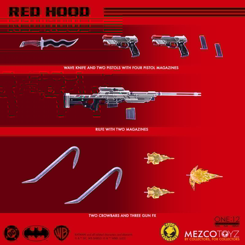 Mezco Toyz ONE:12 Collective Red Hood Exclusive Action Figure