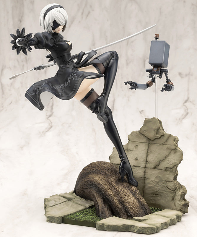 Kotobukiya 1/8 NieR:Automata Ver1.1a 2B ArtFX J Scale Statue Figure PV102