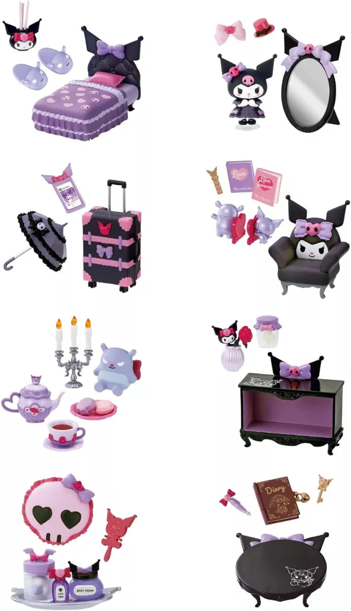 Re-Ment Kuromi's Gothic Room Trading Figures Box Set of 8