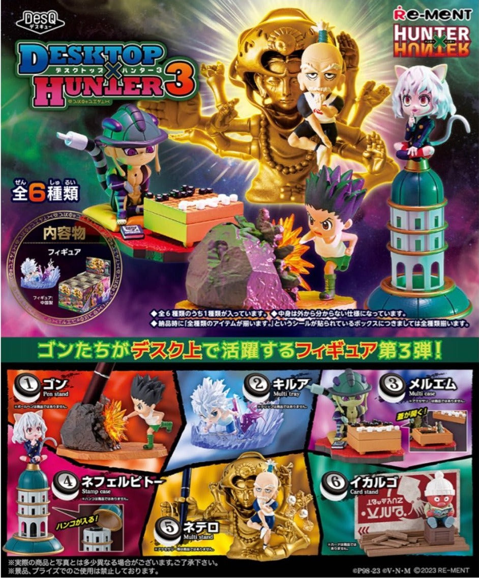 Re-Ment Hunter x Hunter DesQ Desktop Hunter Vol. 3 Trading Figures Box Set of 6