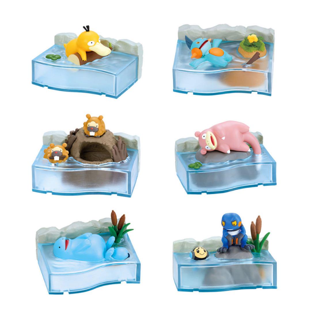 Re-Ment Pokemon Nonbiri Time - A Peaceful Moment by the River Trading Figures Box Set of 6