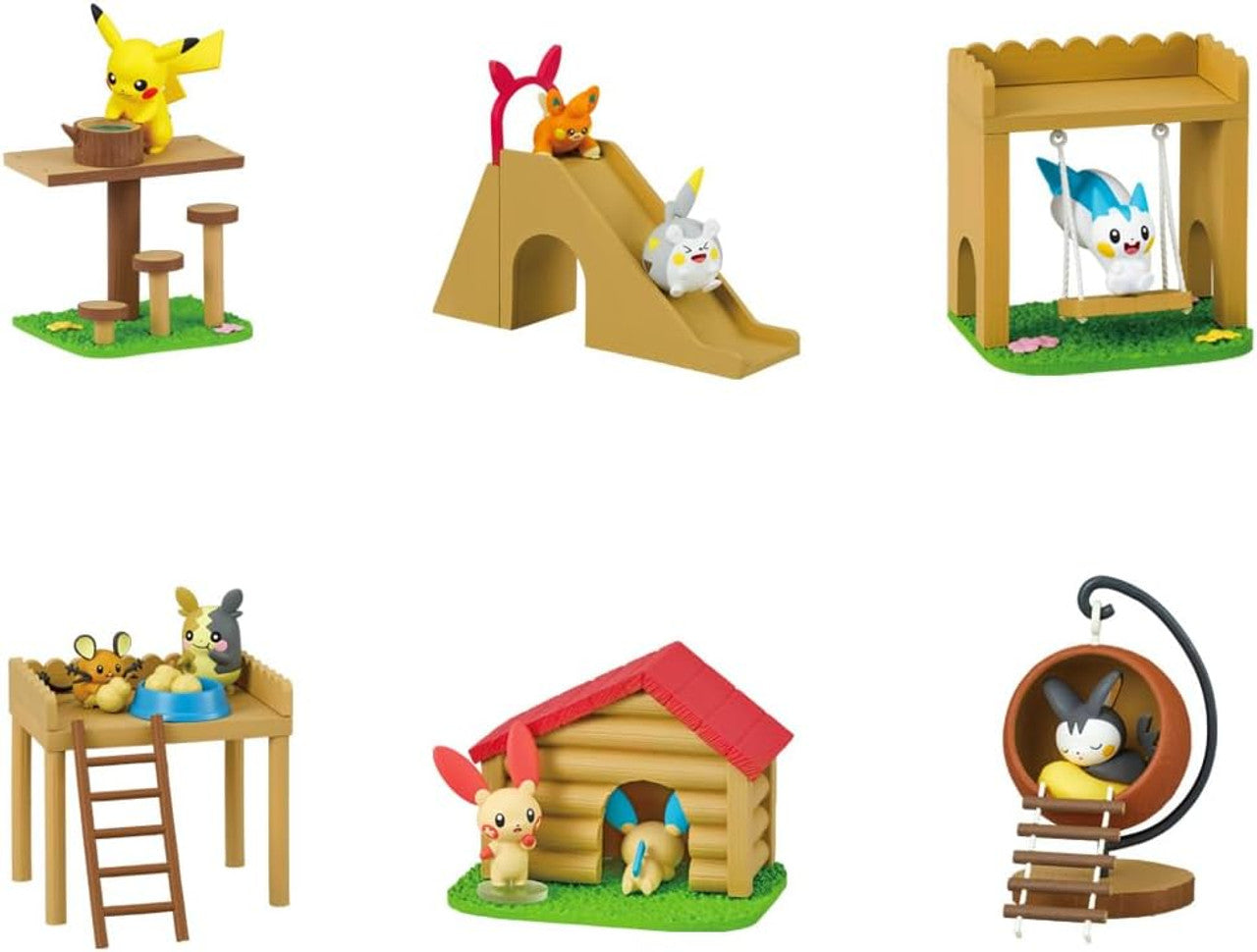 Re-Ment Pokemon Gather Everyone! Play Ground in the Forest Trading Figures Box Set of 6