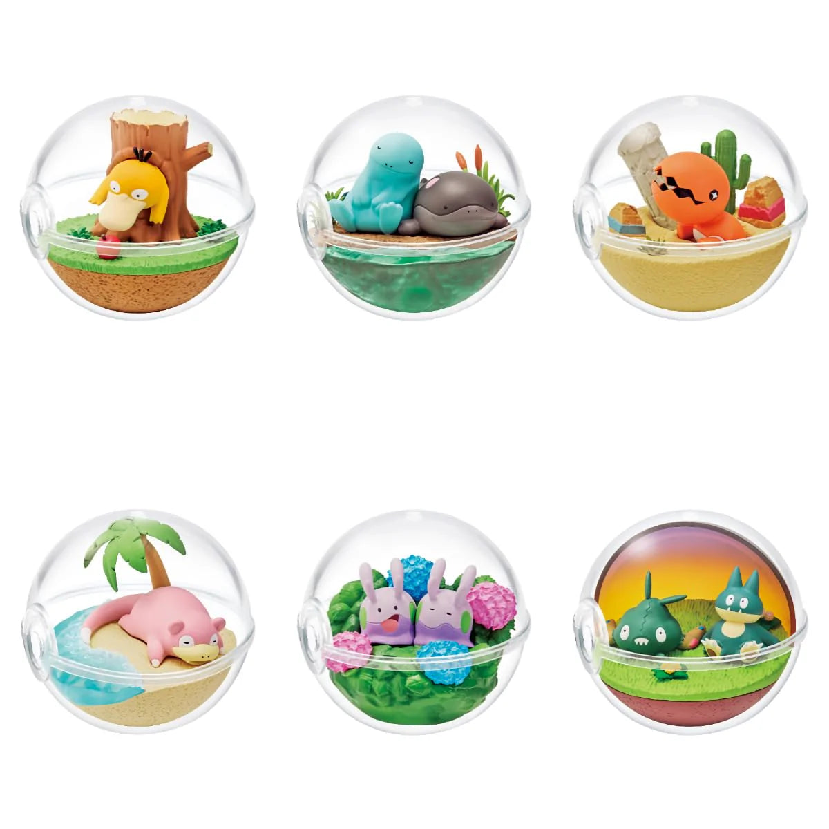 Re-Ment Pokemon Terrarium Collection Relaxing Time Trading Figures Box Set of 6