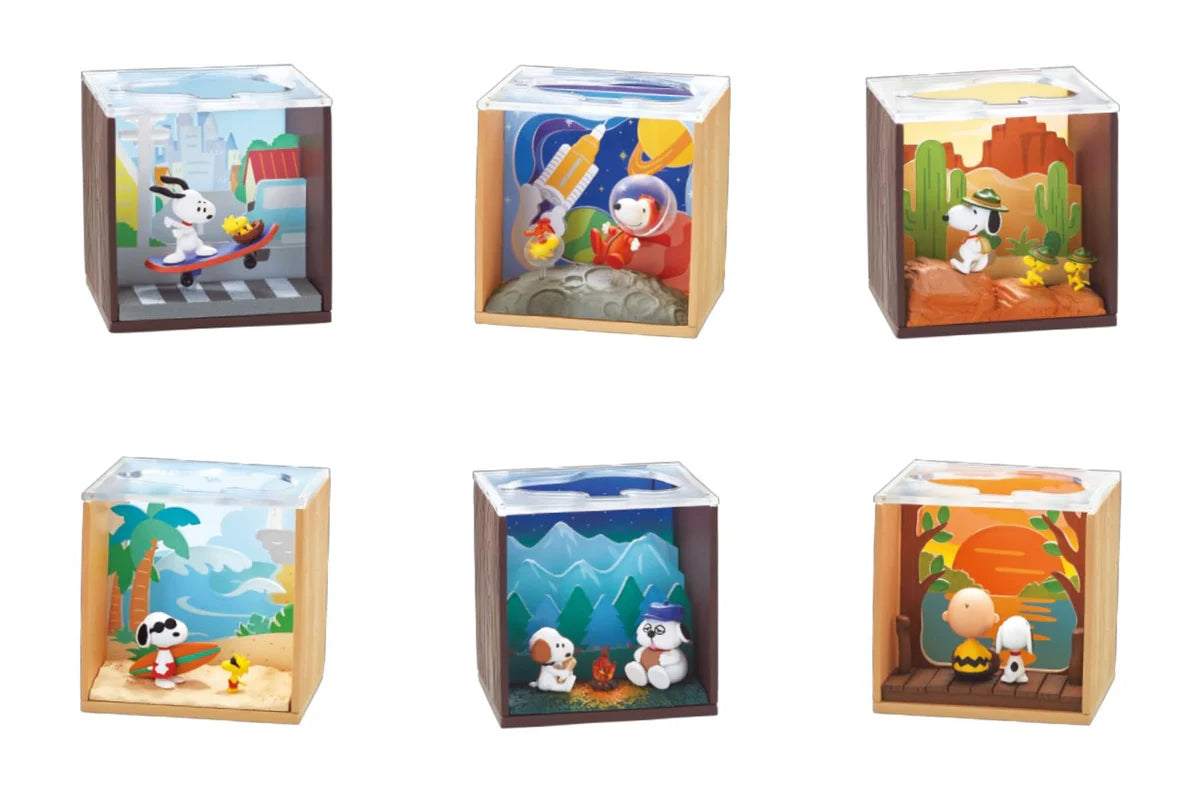 Re-Ment Snoopy Scenery Box Trading Figure Box Set of 6