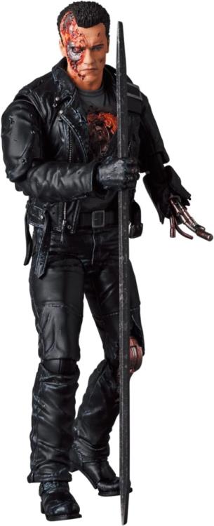 Mafex No. 191 Terminator 2: Judgement Day T-800 (Battle Damage Ver.) Action Figure Medicom