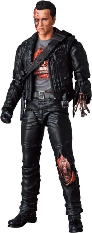 Mafex No. 191 Terminator 2: Judgement Day T-800 (Battle Damage Ver.) Action Figure Medicom