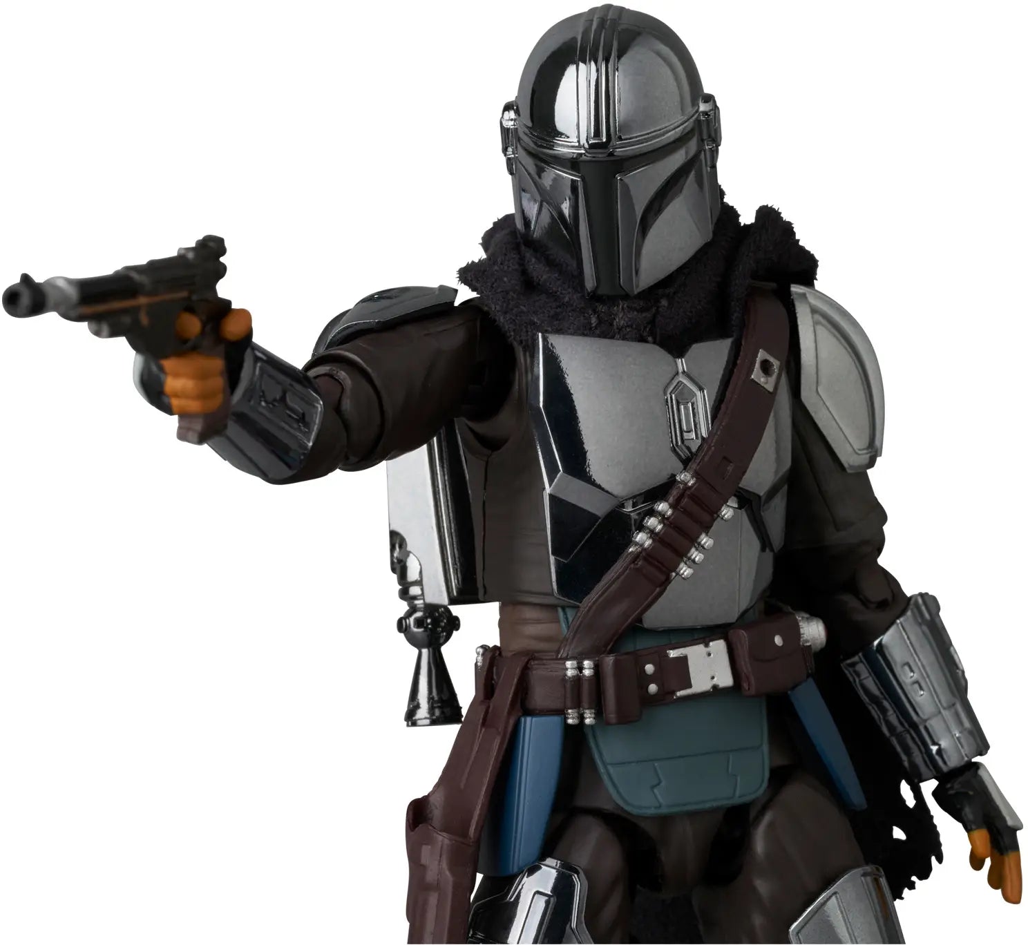 Mafex No. 256 The Mandalorian (Chrome Ver) Action Figure