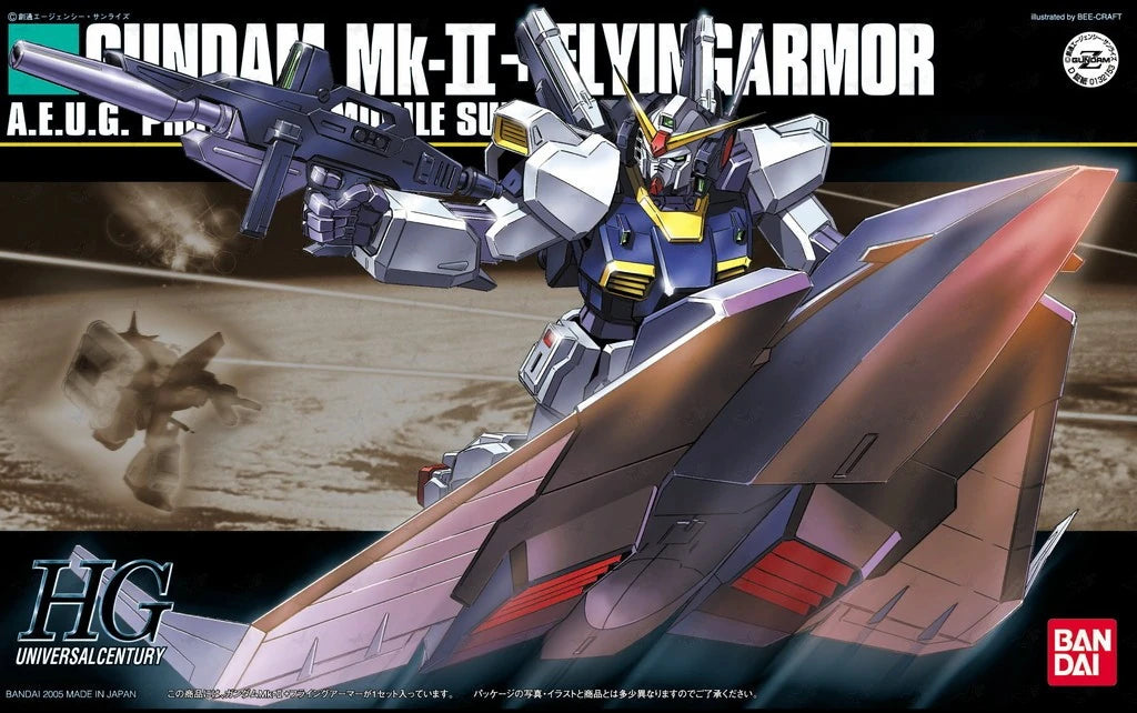 Gundam 1/144 HGUC #053 Zeta Gundam RX-178 Gundam Mk. II + Flyingarmor Model Kit