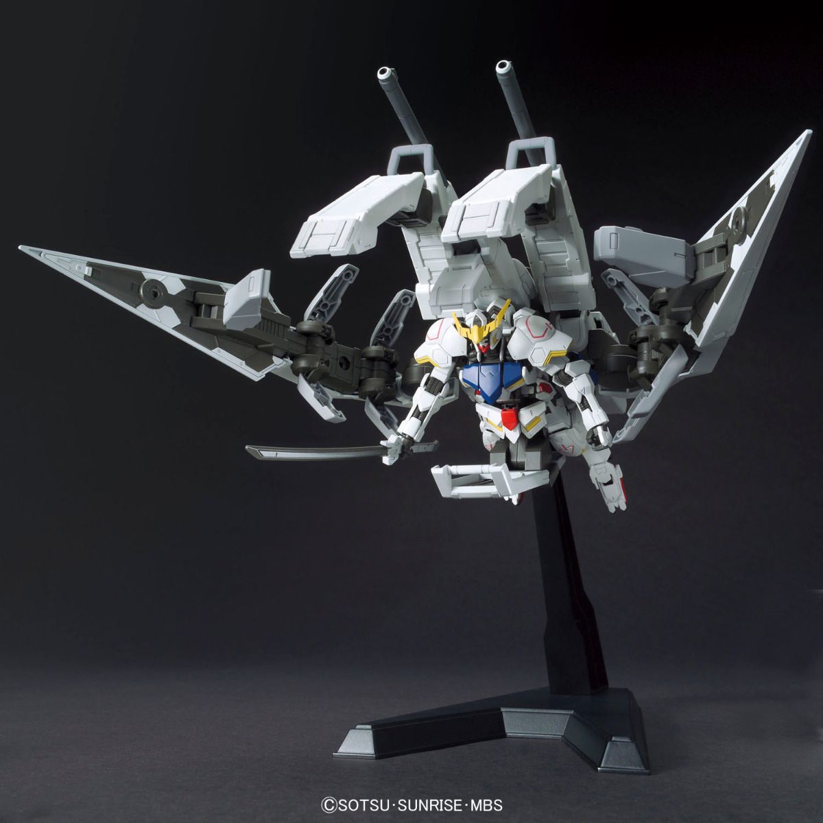 Gundam 1/144 HG IBO #007 ASW-G-08 Gundam Barbatos + Long Distance Booster Kutan Type-III Model Kits