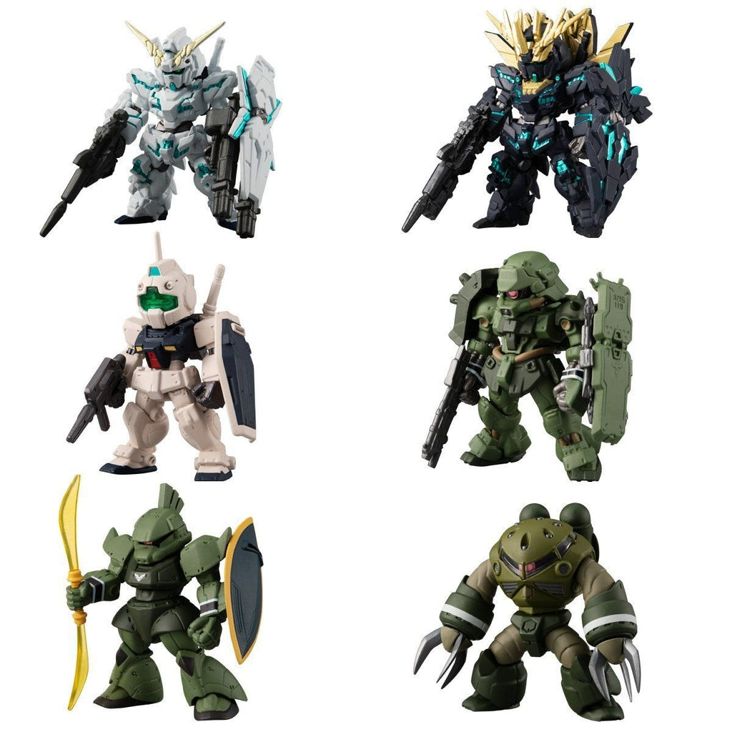 Bandai FW Fusion Works Gundam Converge UC Special Selection Trading Figure Set of 10