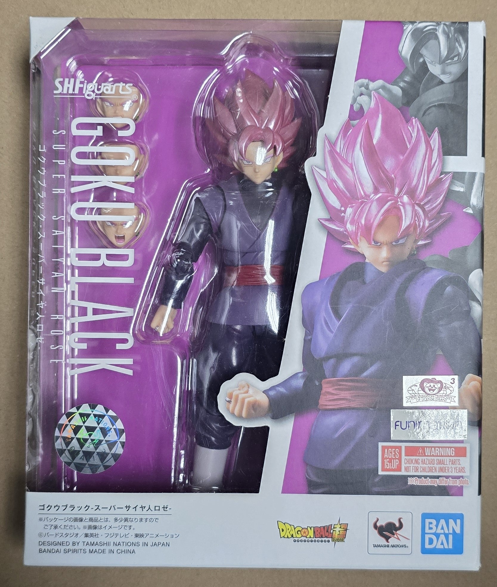 *Open Box* S.H. Figuarts Dragon Ball Super Saiyan Rose Goku Black Action Figure
