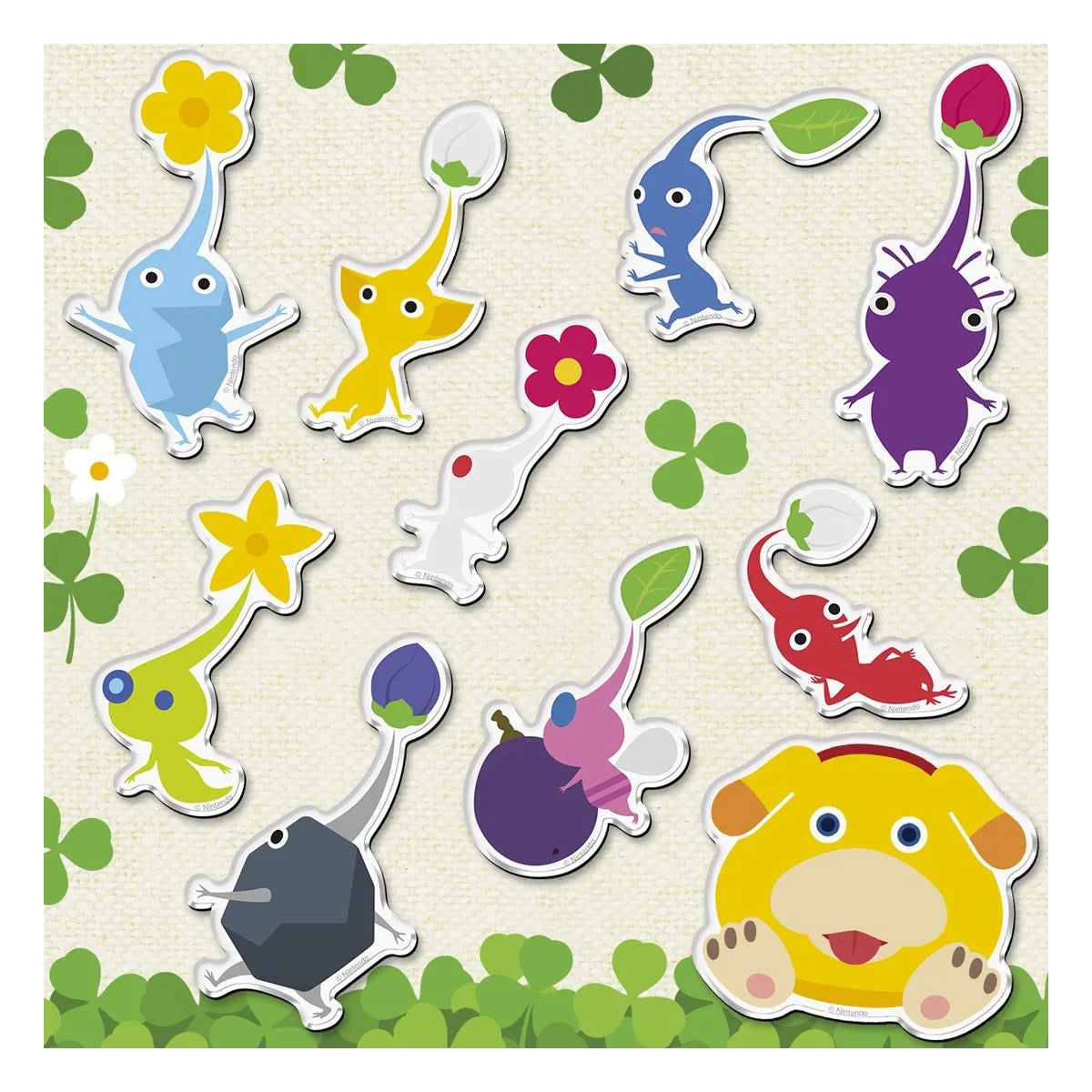 Bandai Shokugan Chara Magnet Pikmin Boxed Set of 14 Trading Figures