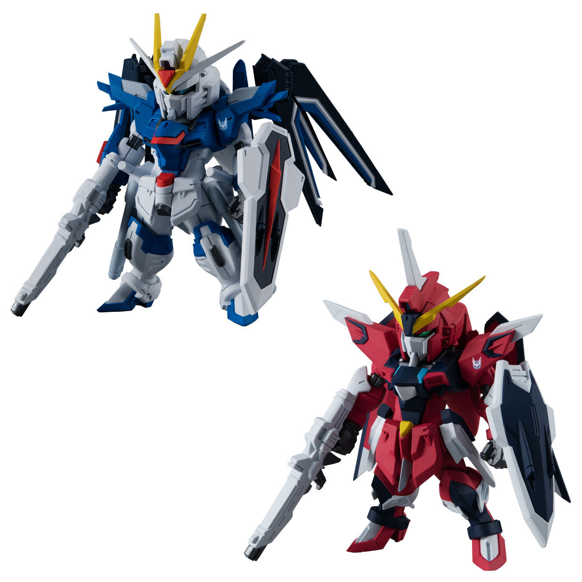 Bandai FW Fusion Works Gundam Converge Seed Freedom Revive (Rising and Immortal) Trading Figure Set of 2