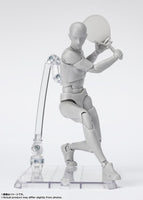S.H. Figuarts Man Boy Male Body Kun (Sports Edition Set) Gray Action Figure