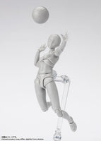S.H. Figuarts Woman Girl Female Body Chan (Sports Edition Set) Gray Action Figure