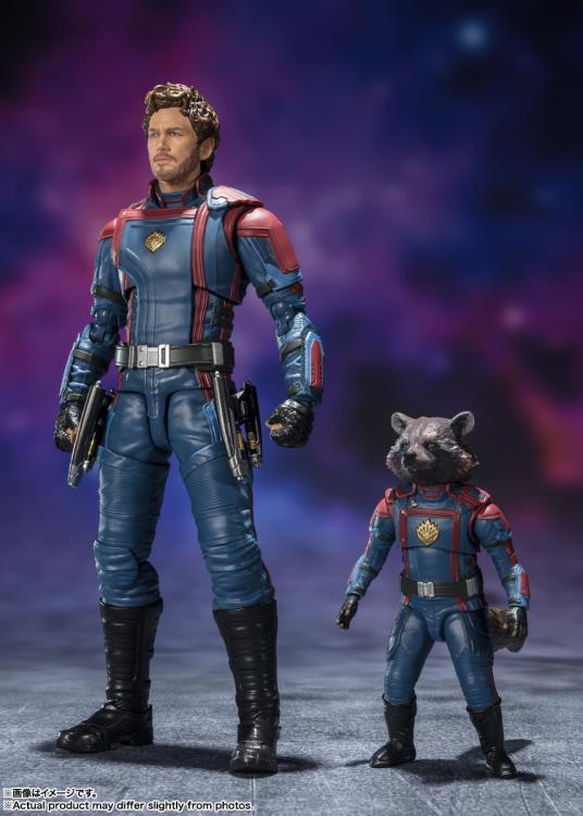 S.H. Figuarts Guardians of the Galaxy Vol. 3 Star-Lord & Rocket Raccoon Action Figure
